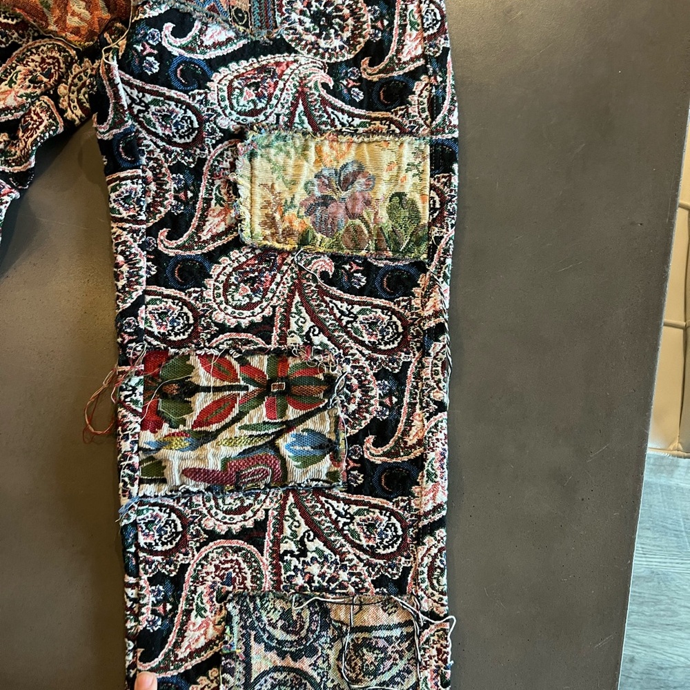 American Stitch Multicolor Patchwork Paisley Pants - image 6
